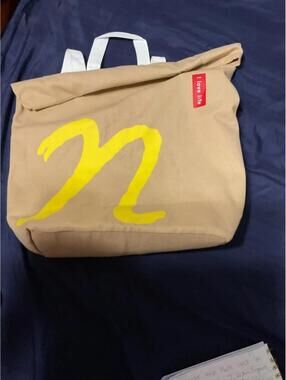 Rare collectible! Tan McDonald’s I Love LIFE Canvas roll top